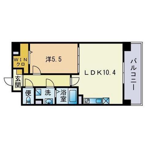 プレアデス(1LDK/4階)の間取り写真
