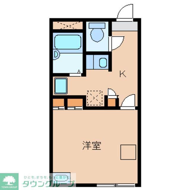 レオパレスゴールドクレスト(1K/2階)の間取り写真