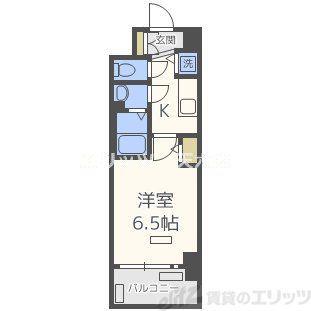 プレサンス梅田北オール(1K/5階)の間取り写真