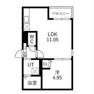 JACK NANYOI(1LDK/2階)の間取り写真