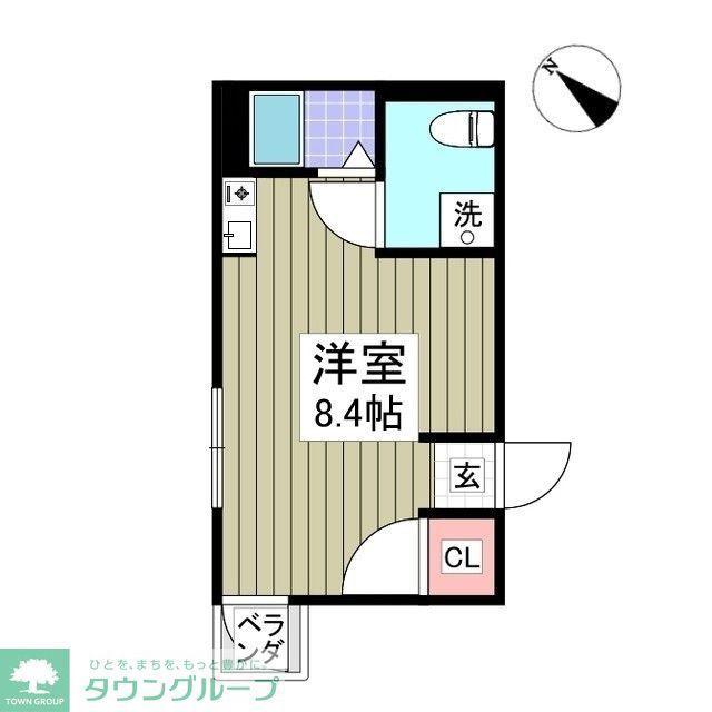 グランシャリオ(ワンルーム/3階)の間取り写真