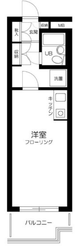GSハイム芝大門(ワンルーム/5階)の間取り写真