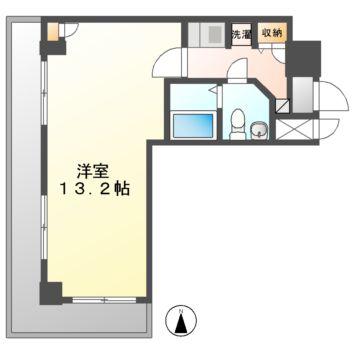 アーバンフラッツ新栄(1K/5階)の間取り写真