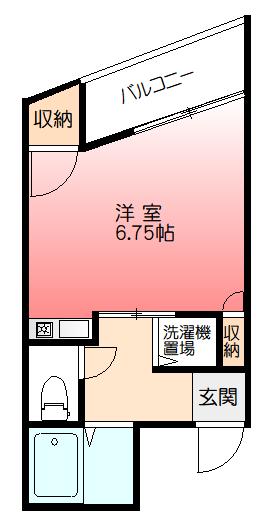 須田ビル(ワンルーム/3階)の間取り写真