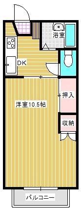 セジュール新南新屋(1K/1階)の間取り写真