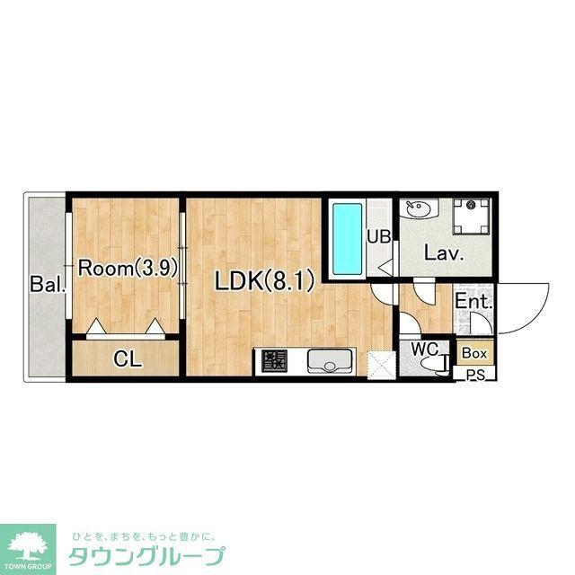 ジーメゾン大宮大成町(1LDK/1階)の間取り写真