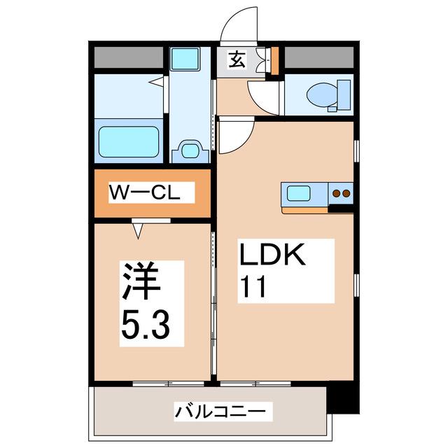 サン・グレース(1LDK/3階)の間取り写真