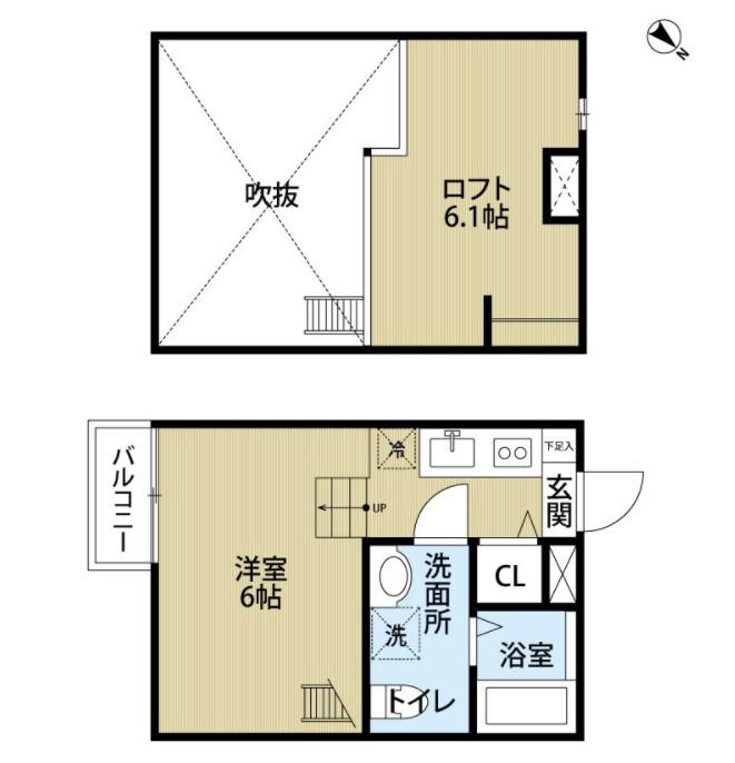 プリモ検見川(ワンルーム/1階)の間取り写真