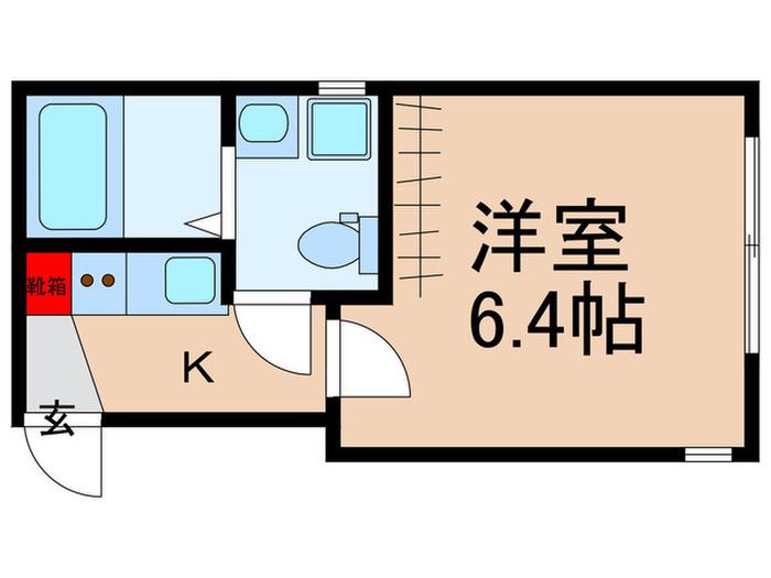LOACH新板橋(1K/1階)の間取り写真