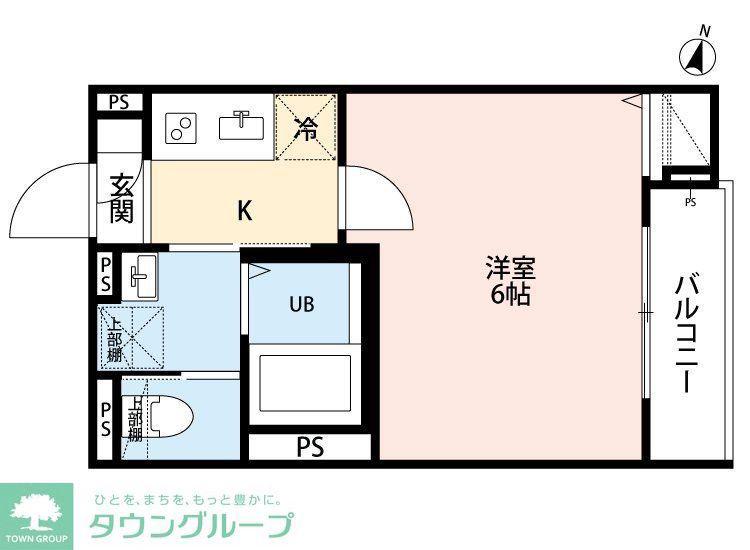 ROBOT HOME 薬園台(1K/2階)の間取り写真