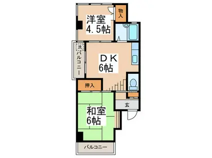 池田マンション(2DK/3階)の間取り写真