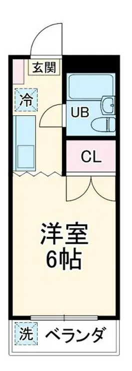 ニューフラットワシガミネ 1階階 間取り