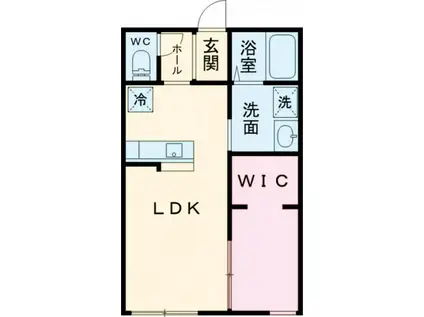 グランソーレ(1LDK/2階)の間取り写真