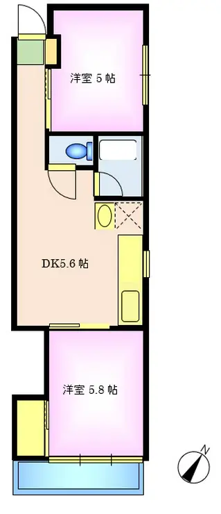 泊第一ビル 6階階 間取り