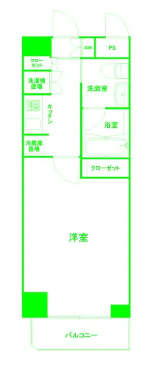 ライジングプレイス石川町 10階階 間取り