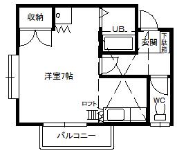 ステーションパレス(1K/2階)の間取り写真
