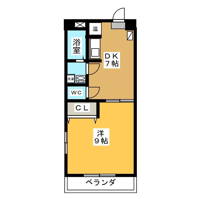 LA・ALACALTE(1DK/1階)の間取り写真
