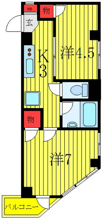 ヴェルテス板橋 4階階 間取り