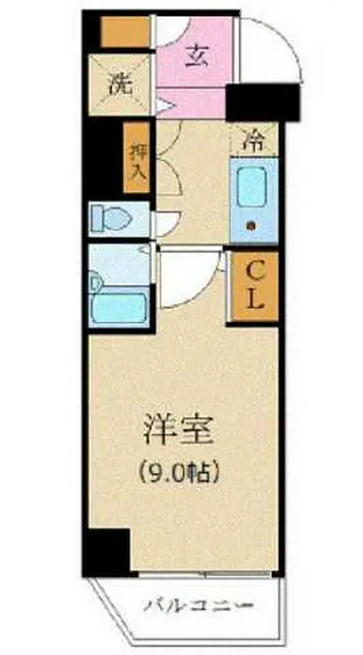 カスタリア新宿 11階階 間取り