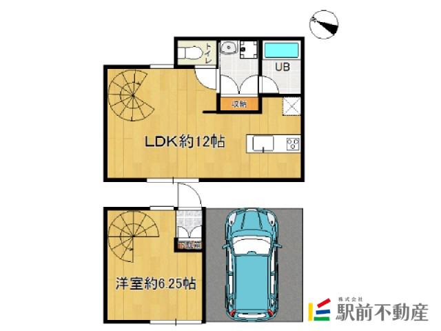 REGALO-RECT(1LDK/1階)の間取り写真