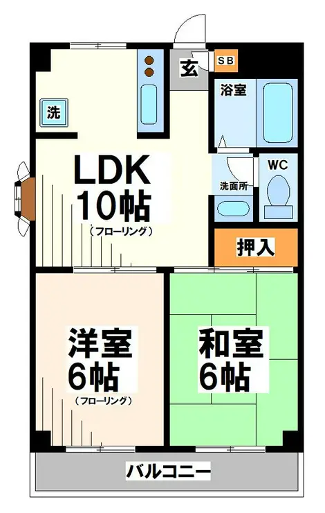 ウィングシティ立花 4階階 間取り