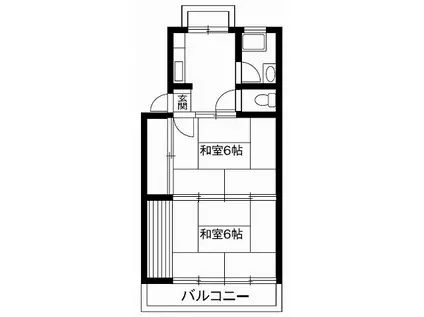 エステート東洋(1K/3階)の間取り写真