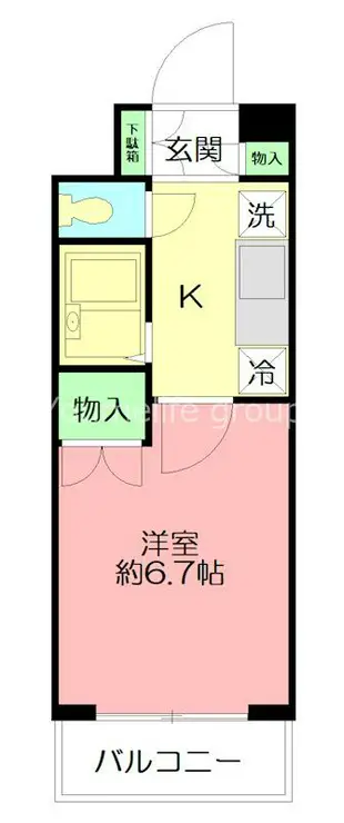 フレンズえびなアネックス 5階階 間取り