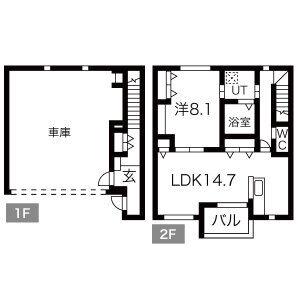 PACIFICA SHONANA棟(1LDK/1階)の間取り写真