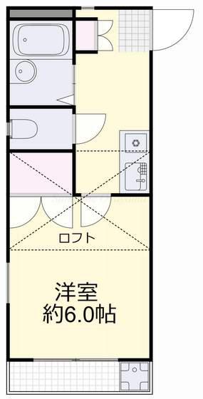POSISTRY(1K/2階)の間取り写真