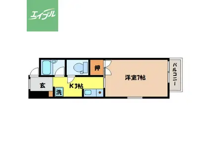 アーバンプレイス(1K/3階)の間取り写真