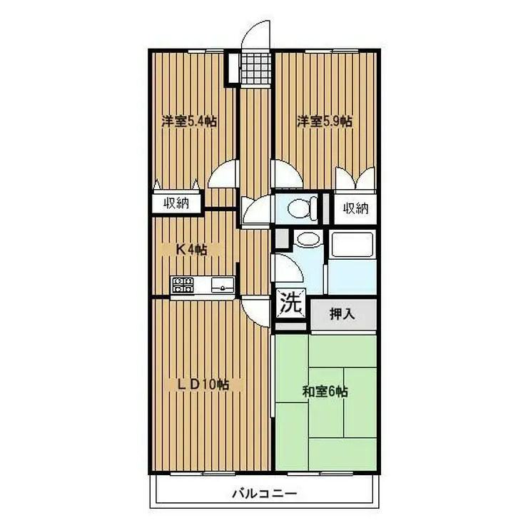 フォレストヒルズ磯子 4階階 間取り