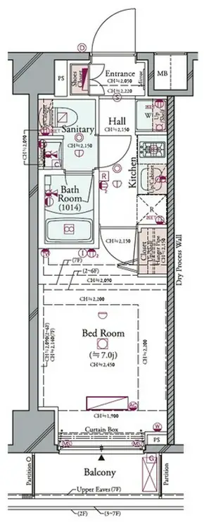 コンシェリア品川 BAYSIDE COURT 3階階 間取り