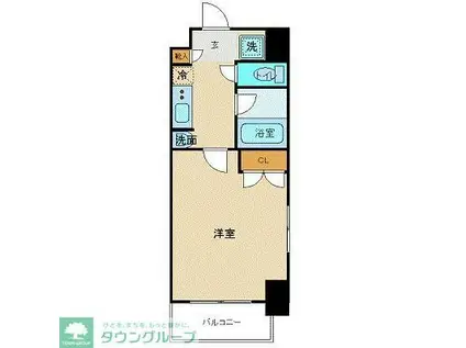 N-FLATS町田(1K/12階)の間取り写真