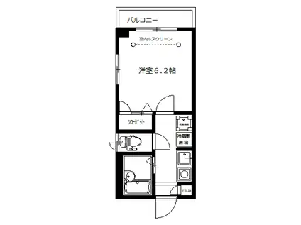 シャーメゾン・ツツミ(1K/3階)の間取り写真