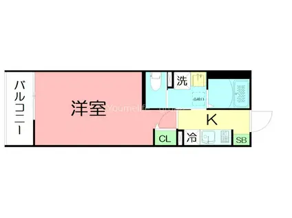 セレーノ国分南(1K/1階)の間取り写真