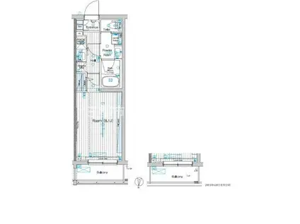 ブライズ多摩川DUE(1K/4階)の間取り写真