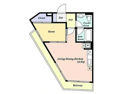 I-LAND渋谷東 アイランド渋谷東(1LDK/3階)の間取り写真