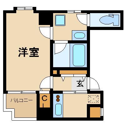 パレステュディオ御茶ノ水湯島駅前(1K/11階)の間取り写真