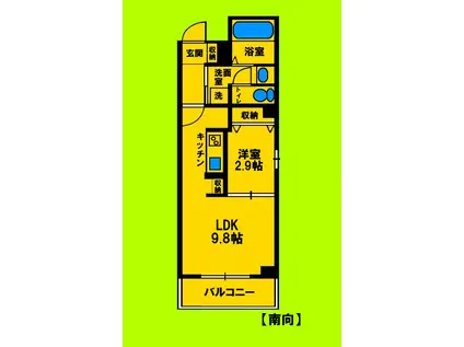 ブランコスタ ザ クラス(1LDK/4階)の間取り写真