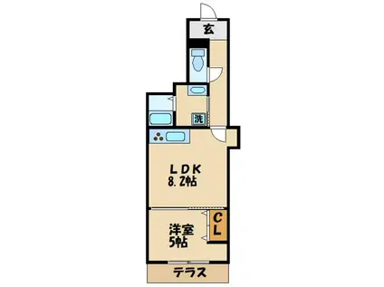 M78HOUSE(1LDK/1階)の間取り写真