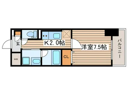 LA LUCE IZUMI(1K/3階)の間取り写真