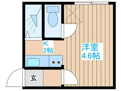 T-ROUTE菊水(1K/3階)の間取り写真