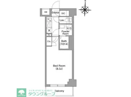 BPRレジデンス大島(1K/6階)の間取り写真