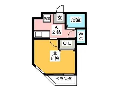 第3池田コーポ(1K/1階)の間取り写真