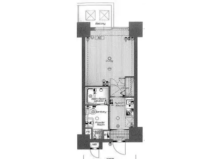 アクアシティイーストパーク(1K/10階)の間取り写真