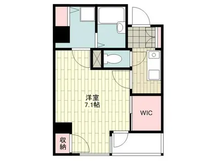 アルカンシェル新横浜(1K/4階)の間取り写真