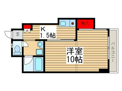 MSTニュー習志野(1K/2階)の間取り写真