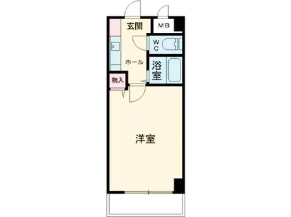 アークYS(1K/2階)の間取り写真