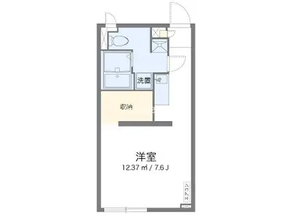 アルクメルベーユ(ワンルーム/2階)の間取り写真