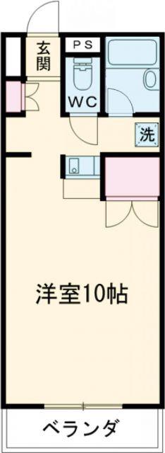 ソフィアライト(1K/4階)の間取り写真